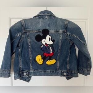 Baby Gap Disney Mickey Mouse Blue Denim Jacket Limited Edition‎ 3T